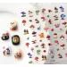 1 sheet Mushroom Nail Sticker Mushroom Flowers 5D Nail Charms Mushroom Shape Art Stickers Nails For Women Girls