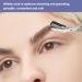 2Pcs Stainless Steel Black Eyebrow Trimming Scissors with Comb - Lightweight, Detachable, Ergonomic Handle - Ideal for Men and Women - Buy Online on GoSupps.com