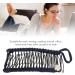 Vintage Hair Comb for Wavy Hair Stretchy Hair Comb Tool Retro Clincher Comb Banana Hair Clips for Women (Navy Blue) - Buy Online on GoSupps.com