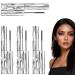 YUNFAX Seattle Get Mascara London Get Mascara 3D Curling Eyelash Iron Waterproof Long-Lasting No Flaking Lengthening Volumizing Separated Lashes Wand Eye Black No Flaking for Mother Girl Wife (Black 4)