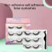 Dtaigou No Glue Lashes | 3 Pairs Stick Lashes Stick On Eyelashes False Eyelashes Natural Look Soft And Natural Look Lashes With Tweezers - Buy Online on GoSupps.com