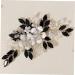 Ipetboom Pearl Flower Comb Tiara Hair Accessories Wedding Decor Leather Hair Tie Flower Hair Decor Bridal Hair Decor Bridal Head Decor Exquisite Hair Comb Girls Hair Accessory - Buy Online on GoSupps.com