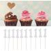 Xcello 100pcs Silver Glitter 1 Cupcake Topper for Simple Operation Birthday Cake and Baby Shower Decorations - Buy Online on GoSupps.com