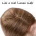 Buy Sego Hair Part Topper - Remy Real Hair Clip In Extensions for Women - Light Brown #6 - 40cm 50g - Thicker 130% Density - Buy Online on GoSupps.com