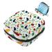Menstruation pad bag with zipper women's napkin bag tampons collection bags for women and girls (vegetables aubergine tomatoes hot pepper leaves)