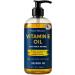 Pure Vitamin E Oil 30 000 IU 8 fl oz - Cold-Pressed Hexane Free Natural Moisturizer for Skin & Face - Supports Scar & Stretch Mark Care by Nexon Botanics Vitamin E 8 Fl Oz (Pack of 1)