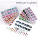 12 Grids Nail Charms Rhinestone Mixed Size Flatback Strass Diamond for Manicure DIY Craft Accessories Nail Decorations (Color : K) - Buy Online on GoSupps.com