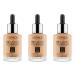 Catrice Catrice HD Liquid Coverage - Set of 3 foundations - No. 034 - Medium Beige - For combination skin - Long-lasting - Mattifying and smoothing - Matte - Vegan - Oil-free - Waterproof - 3 x 30 ml