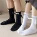 2 Pairs Funny Magnetic Suction Couple Holding Hands 3D Doll Socks - Novelty Mid-Tube Socks for Women Men (Black+White) - Buy Online on GoSupps.com