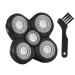 5 Head Shaver Replacement Head Razor Blade Heads with Cleaning Brush Beard Cutter Easy Install for Head and Face 1pc 5d