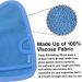 Bvanzo Exfoliating Glove - Dead Skin & Fake Tan Remover Mitt for Shower - Skin and Body Exfoliator - Blue - Buy Online on GoSupps.com