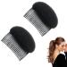 Fluffy hair clip hair pillow bump it up volume hair sponge hair shape comb hair bump up kamm clip updo volume pillows sponge bread hair pad accessories black 2 pieces