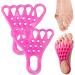 High Elasticity Toe Stretcher for Bunions Correction - 1 Pair Toe Spacers with Bump Massage Points for Women Men (Pink) - Buy Online on GoSupps.com