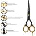 Cigati Hairdressing Scissors with Comb | 6.5 Inch Hair Scissors Stainless Steel Razor Edge Blades | Barber Scissors Professional Salons Hair Cutting Shears for Men Women & Children (Black 6.5 inch) 6.5 inch Black Scissor With Comb - Buy Online on GoSupps.com