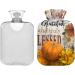 NAANLE Festive Thanksgiving Pumpkin Hot Water Bottle - 1L for Bed & Hand/Foot Warmth Relief | MITEVED Transparent Design - Buy Online on GoSupps.com