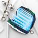Stylish Menstruation Pad Bag with Zipper | Women's Tampon & Napkin Storage | Red Cherry Blue & White Stripes - Buy Online on GoSupps.com