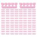 KASCLINO Toes Separators, 100pcs Men Women for Nail Polish Heart Shape Toe Separator Spacer Fixed Position(Pink)