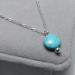 TseanYi Boho Turquoise Drop Chain Necklace - Silver Gemstone Pendant for Women and Girls - Buy Online on GoSupps.com