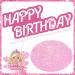VeSidyHelo Girl Cake Topper Set Glitter Happy Birthday Toppers Heart Party Supplies Favor Decorations Pink - Buy Online on GoSupps.com