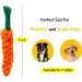 Interactive Dog Ropetoy for Small Dogs - Tug of War Carrot Toy for Boredom Dental Health & Stress Relief - 1 Pack - Buy Online on GoSupps.com