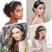 Yolev 4Pcs Pearl Headbands for Women - Bridal Hair Accessories - 4 Styles Pearl & Crystal Hair Hoop - Buy Online on GoSupps.com
