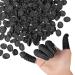 200 PCS Disposable Latex Finger Cots Protective Fingertips Gloves Latex Anti Static Rubber Fingertip Finger Cots Industrial Black