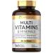 Multivitamins and Minerals | 365 Vegan Tablets | 28 Essential Nutrients | Multivitamins Women and Men | Vitamin Supplement | By Carlyle