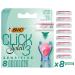 BIC razor blades for women razor Click 3 Soleil Sensitive 8-pack refills for the caring wet razor with 3 blades