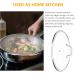 Anti Spill Lid Cover Reusable Food Save Cover glass lid for frying pan: pot lids fry pan skillet pan lid with handle universal pot lid 34cm pan lids Cooking Pot Covers Saucepans Covers Frying pan Silver - Buy Online on GoSupps.com