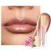 Oulac Nude Lip Gloss High Shine Liquid Lipstick Glossy Shimmer Finish| Glitter Shine Primer Lip Tint with Smooth lightweight Texture| Lip Balm Hydrating Lip Glow Oil for Lip Care and Dry Lips  C12 Sercet (C12)