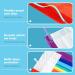 Tomorotec 60PCS Rainbow Disposable Face Masks with Purple Elastic Ear Loops - 3-Layer Soft Fit for Adults - Buy Online on GoSupps.com