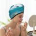 Quick-Dry Hair Towel Wrap - Lighthouse Sea Port | Hair Drying Turban with Button for Effortless Drying - Buy Online on GoSupps.com