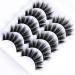 Lucoss Faux Mink Lashes - 5 Pairs Fluffy 3D Eyelashes Long Dramatic & Reusable Faux Mink Lashes for Thick Volume (A5) - International Shipping Available - Buy Online on GoSupps.com