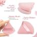 PROUSKY Triangle Dark Pink Makeup Powder Puffs - Set of 2 | Soft Velour Puff for Pressed & Loose Powder, Cosmetics, Foundation Sponge | Mineral & Wet Dry Makeup - Buy Online on GoSupps.com