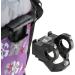 Foldable Small Pet Carrier Bike Basket - Purple Flower Design | Easy Install Detachable Cycling Bag for Cats & Dogs - Buy Online on GoSupps.com