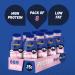 For Goodness Shakes Strawberry Drink High Protein Fat-Free Ready-To-Drink 25g Protein Vitamin D & B-12 No Added Sugar Low Calorie 199 Kcal Suitable For Breakfast Pre & Post Workout 8x435ml - Buy Online on GoSupps.com