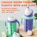 Set of 2 Glass Sippy Cups for Toddlers - The Luca | Mint Green & Indigo Purple | 8oz Spill-Proof Straw Cup | Silicone Straw | BPA-Free - Buy Online on GoSupps.com
