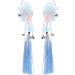 Beaupretty Chinese Side Clip with Tassel 1 Pair Butterfly Flower Bell Hair Clip Barrette Vintage Bride Wedding Hair Traditional Costume Kimono Hanfu Headpiece - Buy Online on GoSupps.com