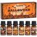 SALKING Halloween Fragrance Oils Premium Essential Oils Gift Set Diffuser Oils Scented Oils for Soaps Candle Making - Pumpkin Pie Caramel Apples Candy Corn Snickerdoodle Caramel Corn Apple Cider