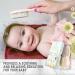 Baby Hair Brush - Natural Wooden Cradle Cap Brush with Soft Goat Bristle - Baby Brush Set for Newborns - Toddler Comb - Blush Oval - Buy Online on GoSupps.com