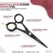 B-FOKUS Professional 4.5 Mustache Scissors - German Stainless Steel Beard & Mustache Grooming Kit for Men with Leather Case and Comb Set - Buy Online on GoSupps.com