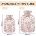 Shop 2L Rose Pattern Hot Water Bottle with Cover - Pain Relief & Hand Feet Warmer for Winter | International Shipping - Buy Online on GoSupps.com
