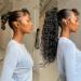 Braid Hair Extension 8-26" Drawstring Ponytail Extension Kinky Curly Human Hair Pony Tail Natural Color Brazilian Hair Clip in Afro Curly Ponytail Hairpieces for Women Braid Ponytail Extension (Co 16inches Natural Color - Buy Online on GoSupps.com