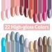 25pc Gel Nail Polish Set Nude Colours with No-Wipe Top Coat Matte Top Coat Base Coat - Soak Off UV Manicure + Pedicure Gift Set Starter Kit for DIY Nail Art + Salon Use Rain On My Parade - Buy Online on GoSupps.com