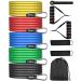 AGM resistance tapes set exercise rubber tapes with handles for resistance training fitness straps for home training elastic hose X1294
