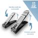 Wolf & Griffin Ultimate Precision 2-Piece Nail Clipper Set - Stainless Steel Professional Kit for Fingernails & Toenails - Men & Women - Buy Online on GoSupps.com