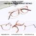 Shop Kaeoisfu Super Light Reading Glasses for Men & Women | Anti-Blue Light & Comfortable | Classic Fashion - Braun 36 | 1.0 Dioptria - Buy Online on GoSupps.com