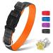 PCEOTLLAR dog collar padded reflective dog collar for small dogs adjustable dog collar for large dogs soft neoprene collars orange (50-60cm) L (50-60cm) orange