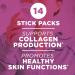AdvoCare Glow Collagen Dietary Supplement - Marine Collagen Supplement for Nail Skin & Hair Care - Includes Vitamins C D & E - 14 Stick Packs - Buy Online on GoSupps.com
