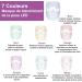 7 Color LED Light Therapy Mask Beauty Photon Mask for Skin Rejuvenation Anti-Aging Acne Spot Scar Removal Tightening Facial Mask - Buy Online on GoSupps.com